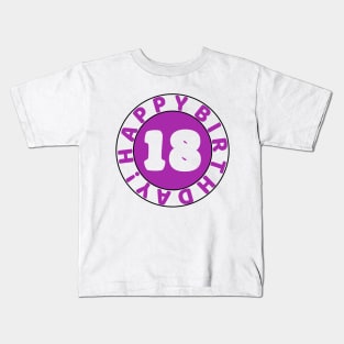 Happy 18th birthday Kids T-Shirt